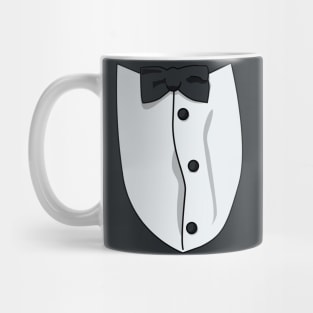 Customizable Tuxedo Shirt – Pick Your Bowtie & Button Colors Mug